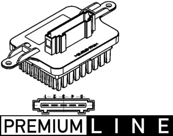 Regler, Innenraumgebläse MAHLE ABR 59 000P Bild Regler, Innenraumgebläse MAHLE ABR 59 000P