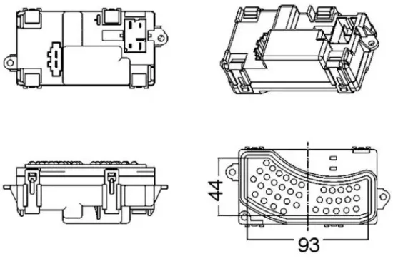 Regler, Innenraumgebläse MAHLE ABR 5 000S Bild Regler, Innenraumgebläse MAHLE ABR 5 000S