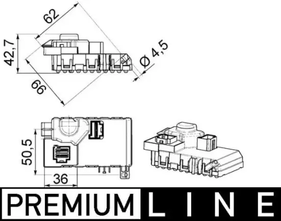 Regler, Innenraumgebläse MAHLE ABR 63 000P Bild Regler, Innenraumgebläse MAHLE ABR 63 000P