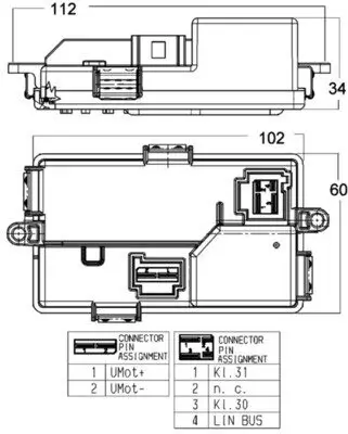 Regler, Innenraumgebläse MAHLE ABR 68 000P Bild Regler, Innenraumgebläse MAHLE ABR 68 000P