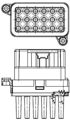 Regler, Innenraumgebläse MAHLE ABR 95 000P Bild Regler, Innenraumgebläse MAHLE ABR 95 000P