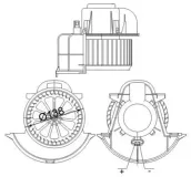 Innenraumgebläse 12 V MAHLE AB 113 000S