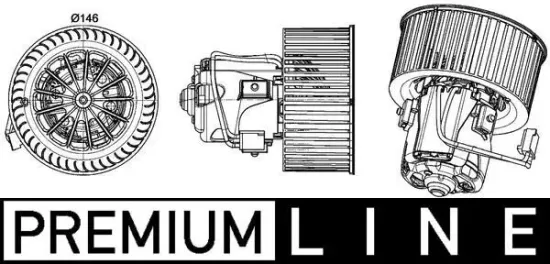 Innenraumgebläse 12 V MAHLE AB 150 000P Bild Innenraumgebläse 12 V MAHLE AB 150 000P