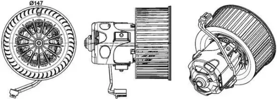 Innenraumgebläse 12 V MAHLE AB 151 000P Bild Innenraumgebläse 12 V MAHLE AB 151 000P