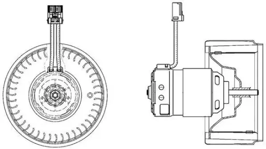 Innenraumgebläse 12 V MAHLE AB 22 000P Bild Innenraumgebläse 12 V MAHLE AB 22 000P