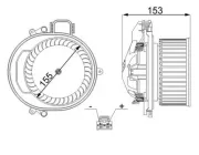 Innenraumgebläse 12 V MAHLE AB 257 000S