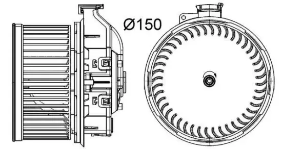 Innenraumgebläse 12 V MAHLE AB 260 000P Bild Innenraumgebläse 12 V MAHLE AB 260 000P