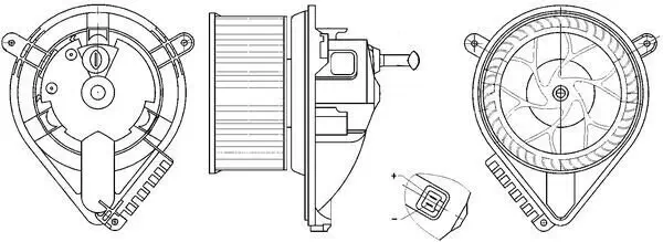 Innenraumgebläse 12 V MAHLE AB 271 000S