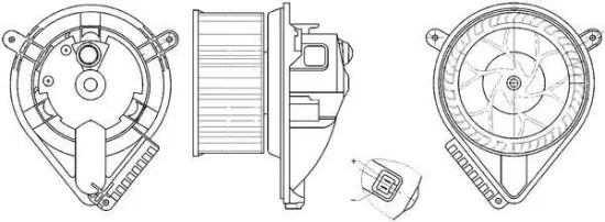 Innenraumgebläse 12 V MAHLE AB 272 000S Bild Innenraumgebläse 12 V MAHLE AB 272 000S