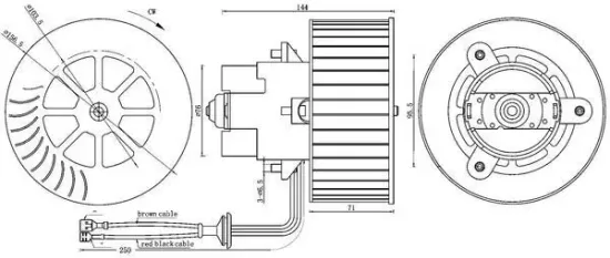 Innenraumgebläse 12 V MAHLE AB 6 000S Bild Innenraumgebläse 12 V MAHLE AB 6 000S