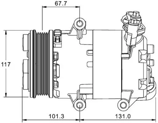 Kompressor, Klimaanlage 12 V MAHLE ACP 1330 000P Bild Kompressor, Klimaanlage 12 V MAHLE ACP 1330 000P