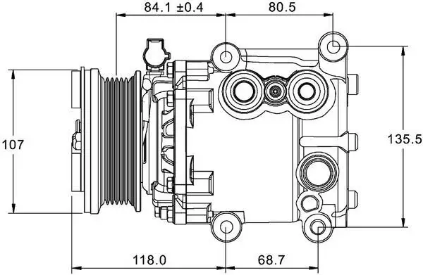 Kompressor, Klimaanlage 12 V MAHLE ACP 1336 000P Bild Kompressor, Klimaanlage 12 V MAHLE ACP 1336 000P