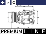 Kompressor, Klimaanlage 12 V MAHLE ACP 22 000P