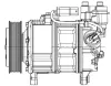 Kompressor, Klimaanlage 12 V MAHLE ACP 600 000P Bild Kompressor, Klimaanlage 12 V MAHLE ACP 600 000P