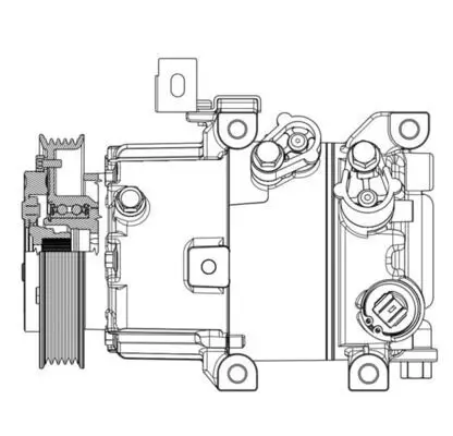 Kompressor, Klimaanlage 12 V MAHLE ACP 631 000P Bild Kompressor, Klimaanlage 12 V MAHLE ACP 631 000P