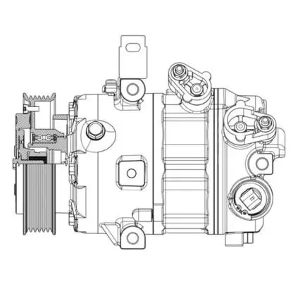 Kompressor, Klimaanlage 12 V MAHLE ACP 634 000P Bild Kompressor, Klimaanlage 12 V MAHLE ACP 634 000P