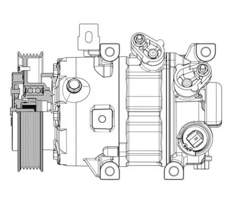 Kompressor, Klimaanlage 12 V MAHLE ACP 635 000P Bild Kompressor, Klimaanlage 12 V MAHLE ACP 635 000P