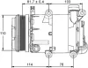 Kompressor, Klimaanlage 12 V MAHLE ACP 866 000P Bild Kompressor, Klimaanlage 12 V MAHLE ACP 866 000P