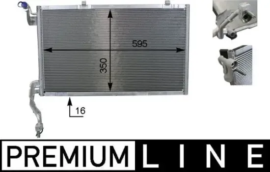 Kondensator, Klimaanlage MAHLE AC 10 000P Bild Kondensator, Klimaanlage MAHLE AC 10 000P
