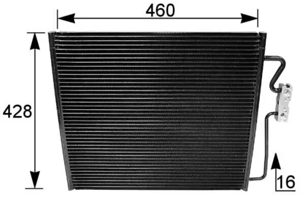 Kondensator, Klimaanlage MAHLE AC 154 001S