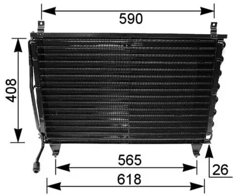 Kondensator, Klimaanlage MAHLE AC 167 000P Bild Kondensator, Klimaanlage MAHLE AC 167 000P