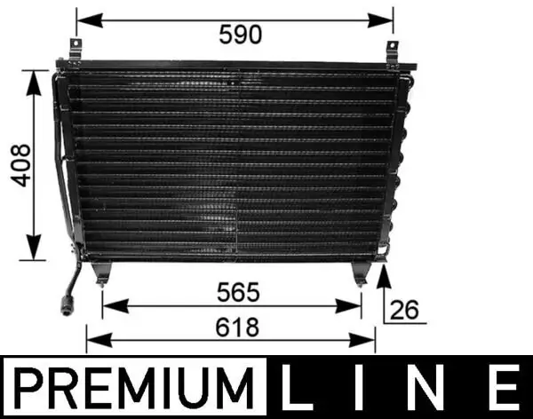 Kondensator, Klimaanlage MAHLE AC 167 000P