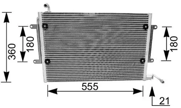 Kondensator, Klimaanlage MAHLE AC 172 000S