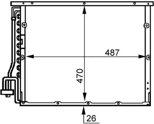 Kondensator, Klimaanlage MAHLE AC 179 000S