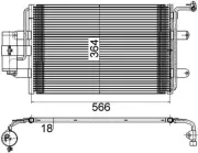 Kondensator, Klimaanlage MAHLE AC 180 000S