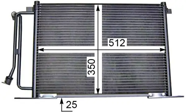 Kondensator, Klimaanlage MAHLE AC 183 000S