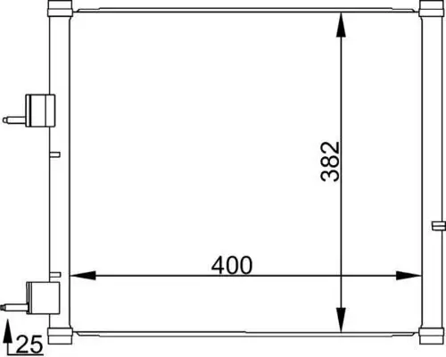 Kondensator, Klimaanlage MAHLE AC 184 000S