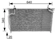 Kondensator, Klimaanlage MAHLE AC 185 000S