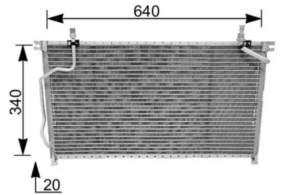 Kondensator, Klimaanlage MAHLE AC 185 000S Bild Kondensator, Klimaanlage MAHLE AC 185 000S