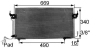 Kondensator, Klimaanlage MAHLE AC 206 000S