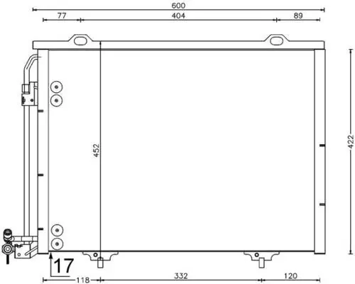 Kondensator, Klimaanlage MAHLE AC 211 001S