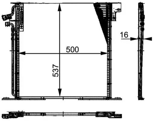 Kondensator, Klimaanlage MAHLE AC 212 000P Bild Kondensator, Klimaanlage MAHLE AC 212 000P