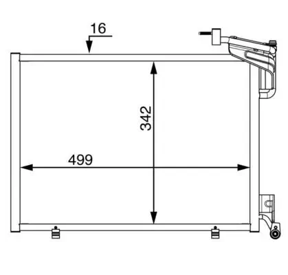 Kondensator, Klimaanlage MAHLE AC 21 000S Bild Kondensator, Klimaanlage MAHLE AC 21 000S