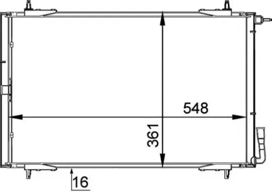 Kondensator, Klimaanlage MAHLE AC 220 000P Bild Kondensator, Klimaanlage MAHLE AC 220 000P