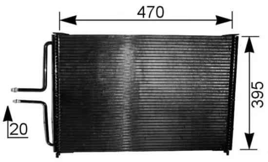 Kondensator, Klimaanlage MAHLE AC 222 000S Bild Kondensator, Klimaanlage MAHLE AC 222 000S