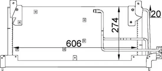 Kondensator, Klimaanlage MAHLE AC 223 000S Bild Kondensator, Klimaanlage MAHLE AC 223 000S
