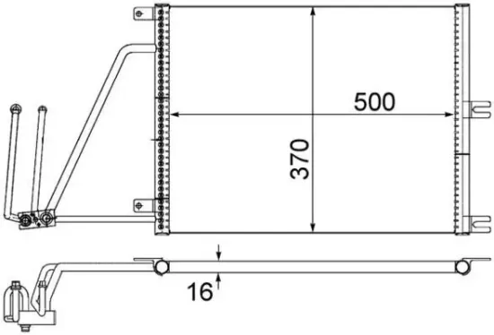 Kondensator, Klimaanlage MAHLE AC 226 000S Bild Kondensator, Klimaanlage MAHLE AC 226 000S