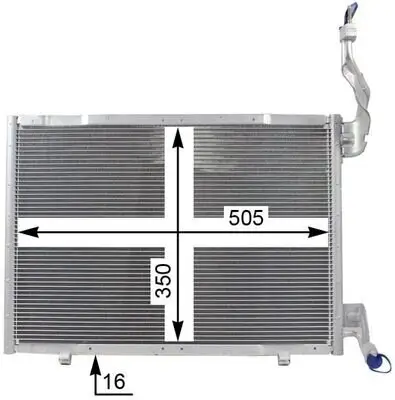 Kondensator, Klimaanlage MAHLE AC 22 000P Bild Kondensator, Klimaanlage MAHLE AC 22 000P