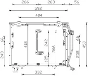 Kondensator, Klimaanlage MAHLE AC 244 001S