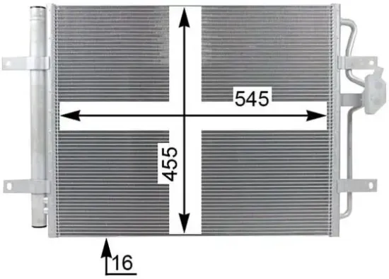 Kondensator, Klimaanlage MAHLE AC 24 000P Bild Kondensator, Klimaanlage MAHLE AC 24 000P