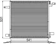 Kondensator, Klimaanlage MAHLE AC 259 001S