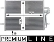 Kondensator, Klimaanlage MAHLE AC 25 000P