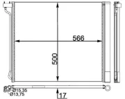 Kondensator, Klimaanlage MAHLE AC 269 000P