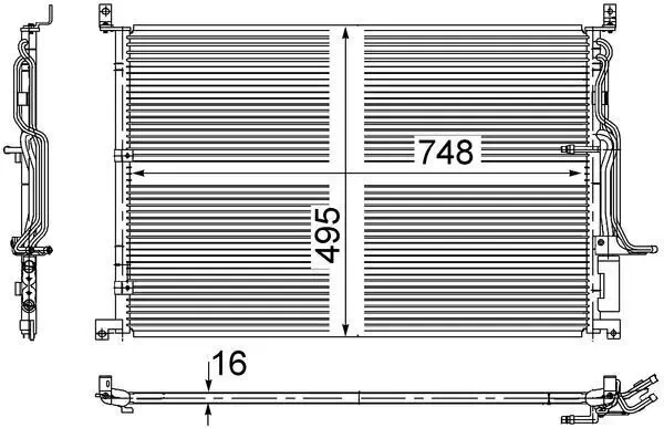 Kondensator, Klimaanlage MAHLE AC 271 000S