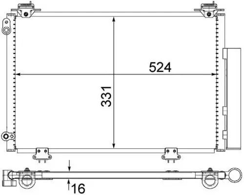 Kondensator, Klimaanlage MAHLE AC 292 000S Bild Kondensator, Klimaanlage MAHLE AC 292 000S