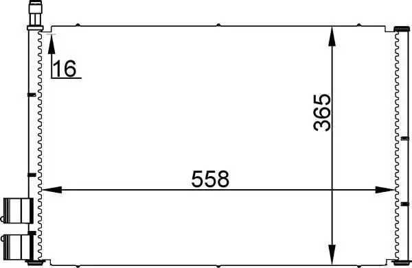 Kondensator, Klimaanlage MAHLE AC 298 000S